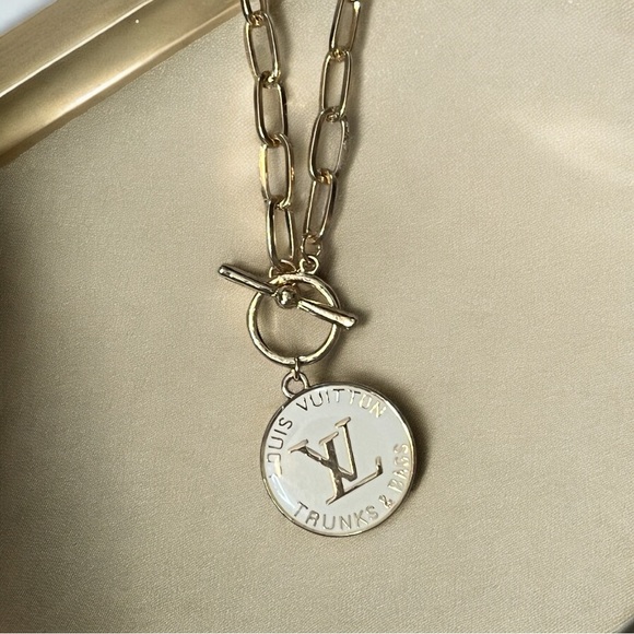 Louis Vuitton Authentic Upcycled LV Trunks & Bags charm necklace - Picture 1 of 5